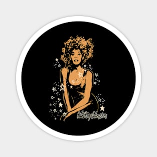 Whitney Houston 80s 90s Retro Music Magnet